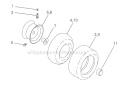 Page G Diagram and Parts List for WET12538A  Weed Eater Lawn Tractor
